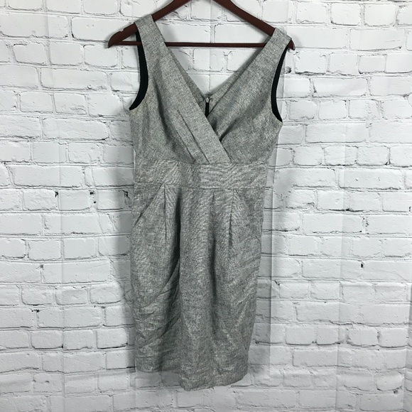 LOFT Dresses & Skirts - Ann Taylor LOFT Gray Linen Dress